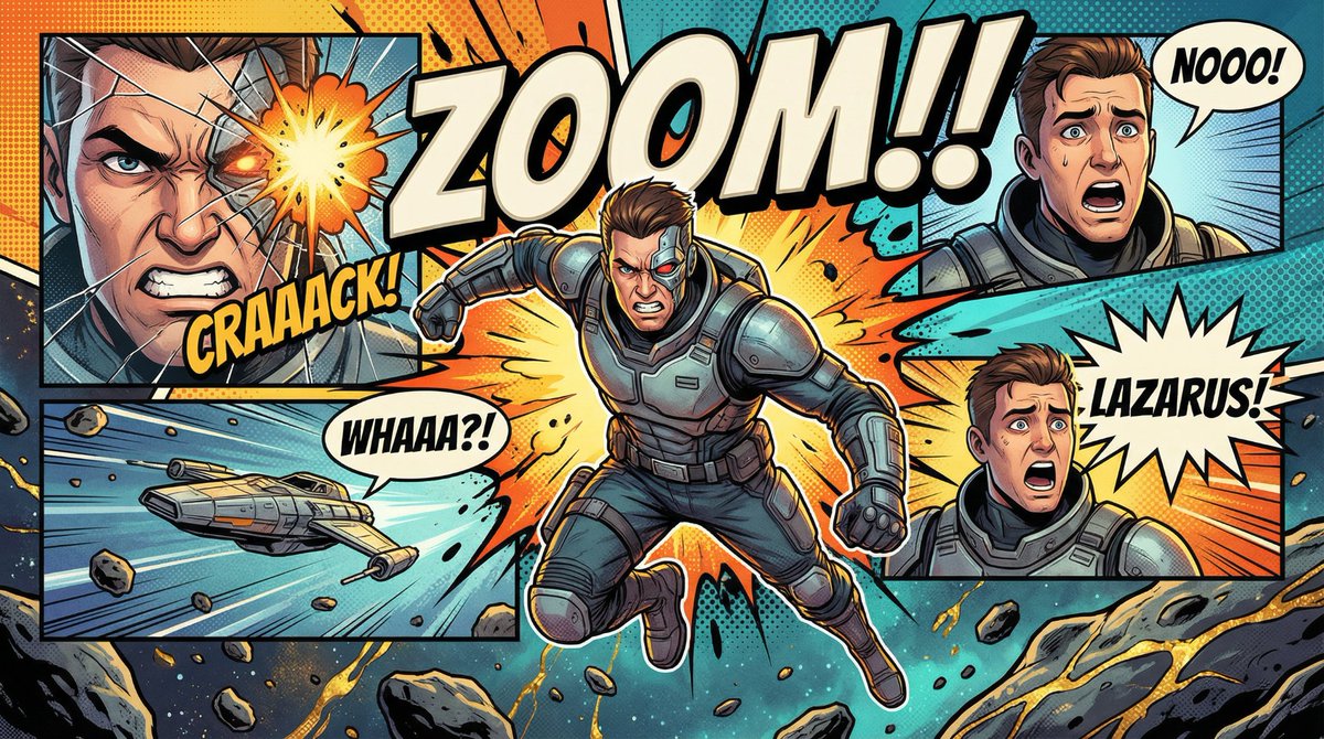 Comic Book Poster Illustration Template — example 3