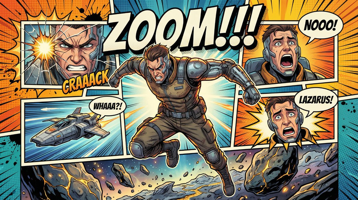 Comic Book Poster Illustration Template — example 4