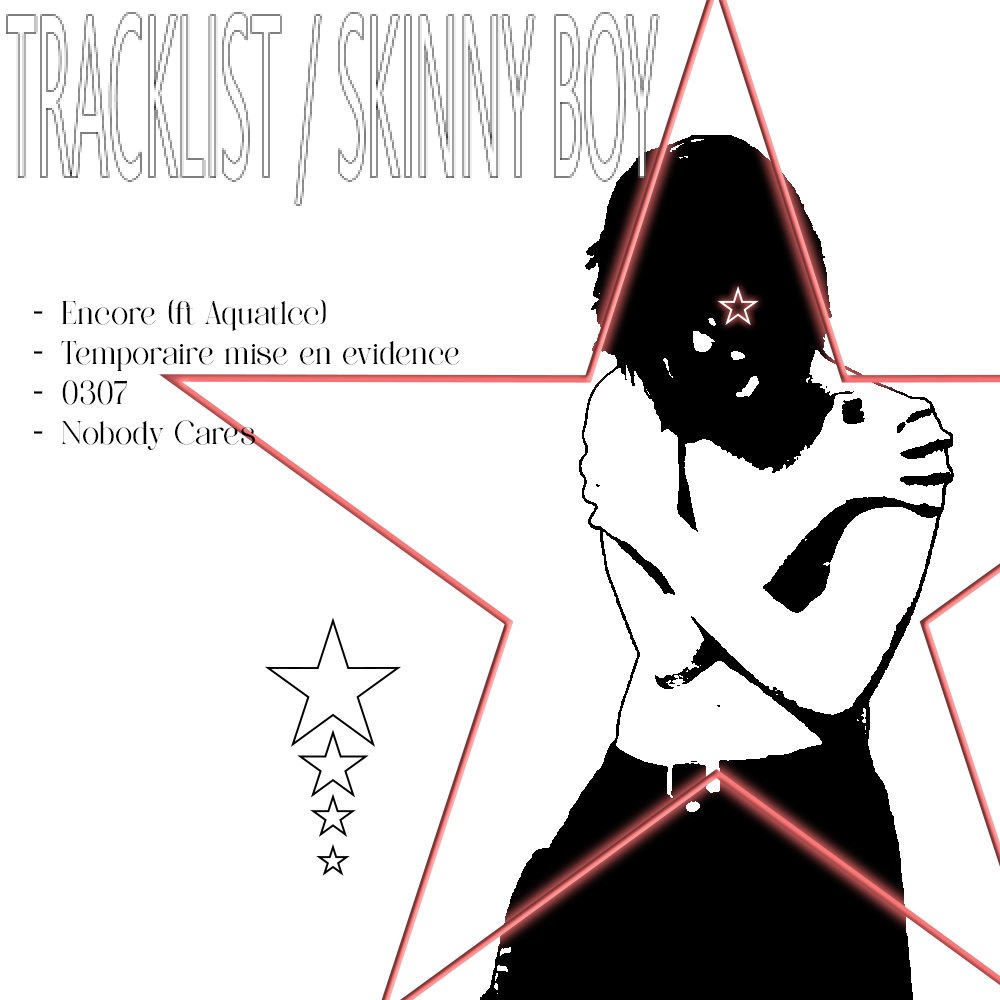 SKINNY BOY, Dispo le 13.02

- Encore (ft aquatlcc)
- Temporaire Mise En Evidence
- 0307
- Nobody Cares

Prod &amp; mix by me