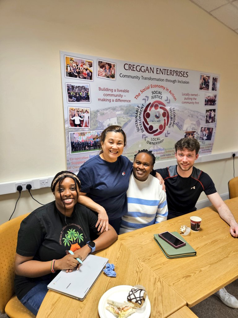 JonahAtos's tweet photo. Such a lovely afternoon at the Create & Care drop-in session with Foyle Racial Equality Forum and Focus Project project From co-designing a resource for new residents to relaxing holistic treatments and meaningful chats—this was community at its best 💬#buildingastrongercommunity https://t.co/iyY760RGKx
