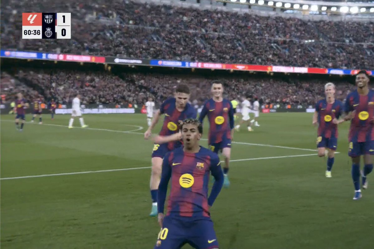 2-0 Barcelona.

GOOOOOOLAAAAAAZOOOOOO LAMINE YAMAL !!!!!!!!!!!!!!!!!!!!!! LAMINE YAMAL !!!!!!!!!!!!!!!!!!!!!!! THE BEST FOOTBALL PLAYER ON THE PLANET !!!!!!!!!!!!!!!!!!!!!!!!!! THAT IS SENSATIONAL !!!!!!!!!!!!!!!!!!!!!!!!!!!!!!!!!!!!