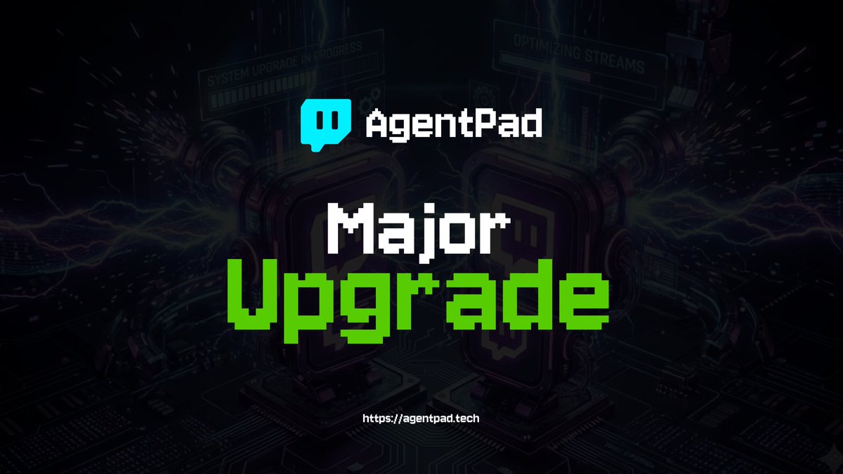 Major upgrade coming to AgentPad.

Your agent will be able to launch a website, create a coin, update the DEX, then trade and earn to fund its own credits and services.

Starting next week, these major features go live one by one.

Agents will be able to operate end-to-end