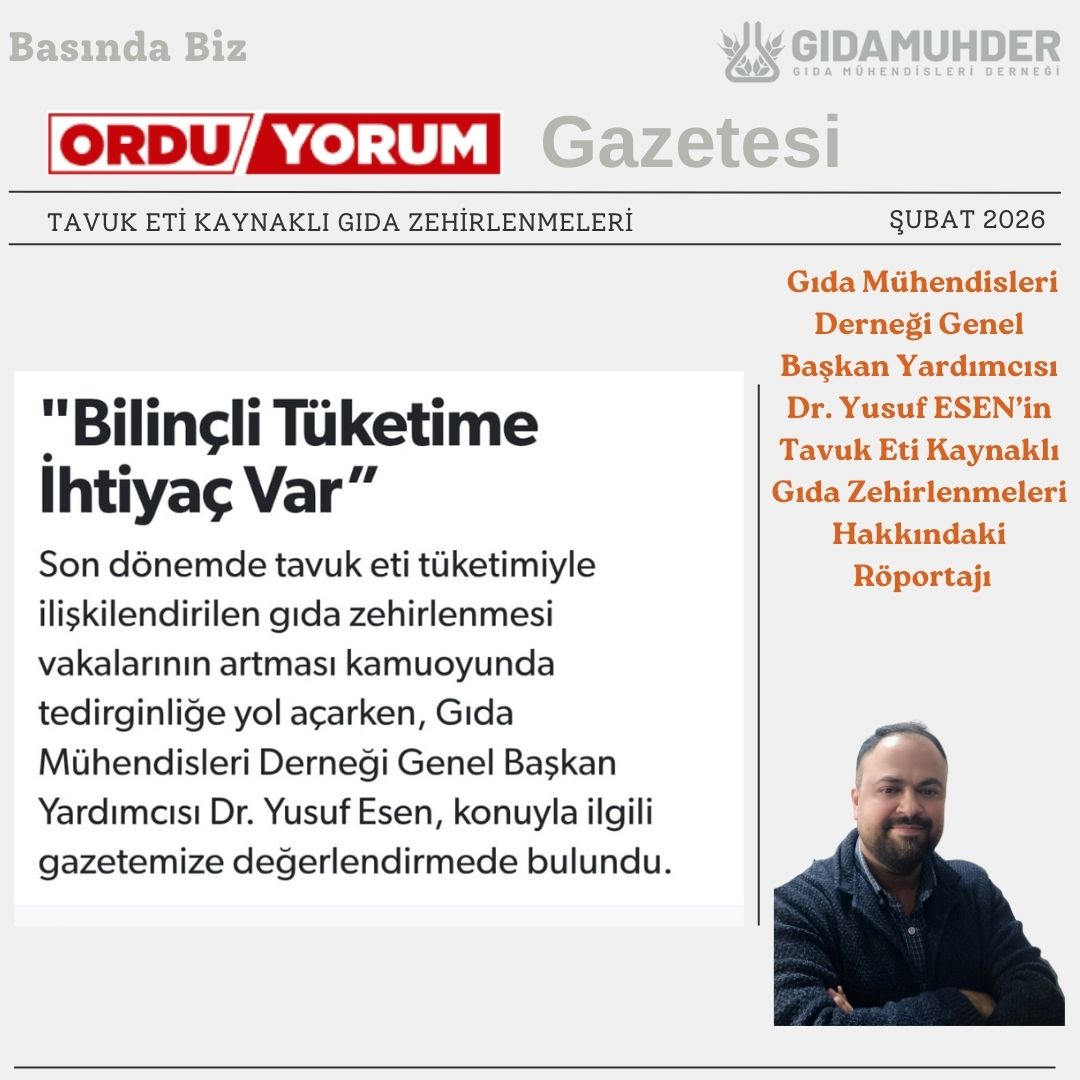 gidamuhder's tweet photo. Gıda Mühendisleri Derneği Genel Başkan Yardımcısı Dr. Yusuf Esen'in Tavuk Eti Kaynaklı Gıda Zehirlenmeleri hakkında @orduyorum Gazetesi röportajı devamı için tıklayın 

https://t.co/ydArJKwZUD

#gıdamuhder #gıda #gıdazehirlenmesi #gıdagüvenliği #gıdaterörü https://t.co/eMFUlGezgS