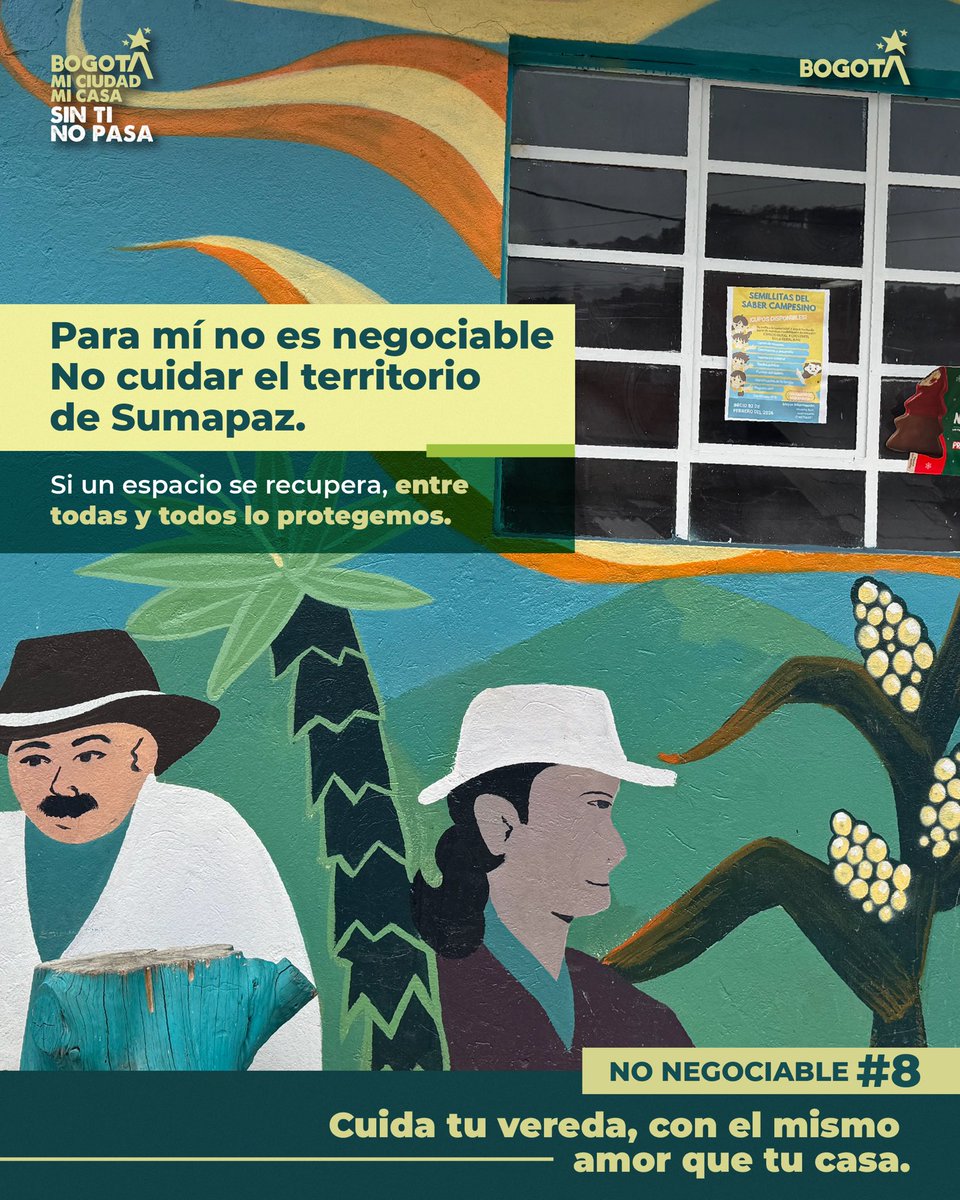 Uno de nuestros #10NoNegociables es no tener sentido de pertenencia por nuestra localidad. #🔟

Por eso nuestras campesinas y campesinos son guardianes del espacio público en el páramo.