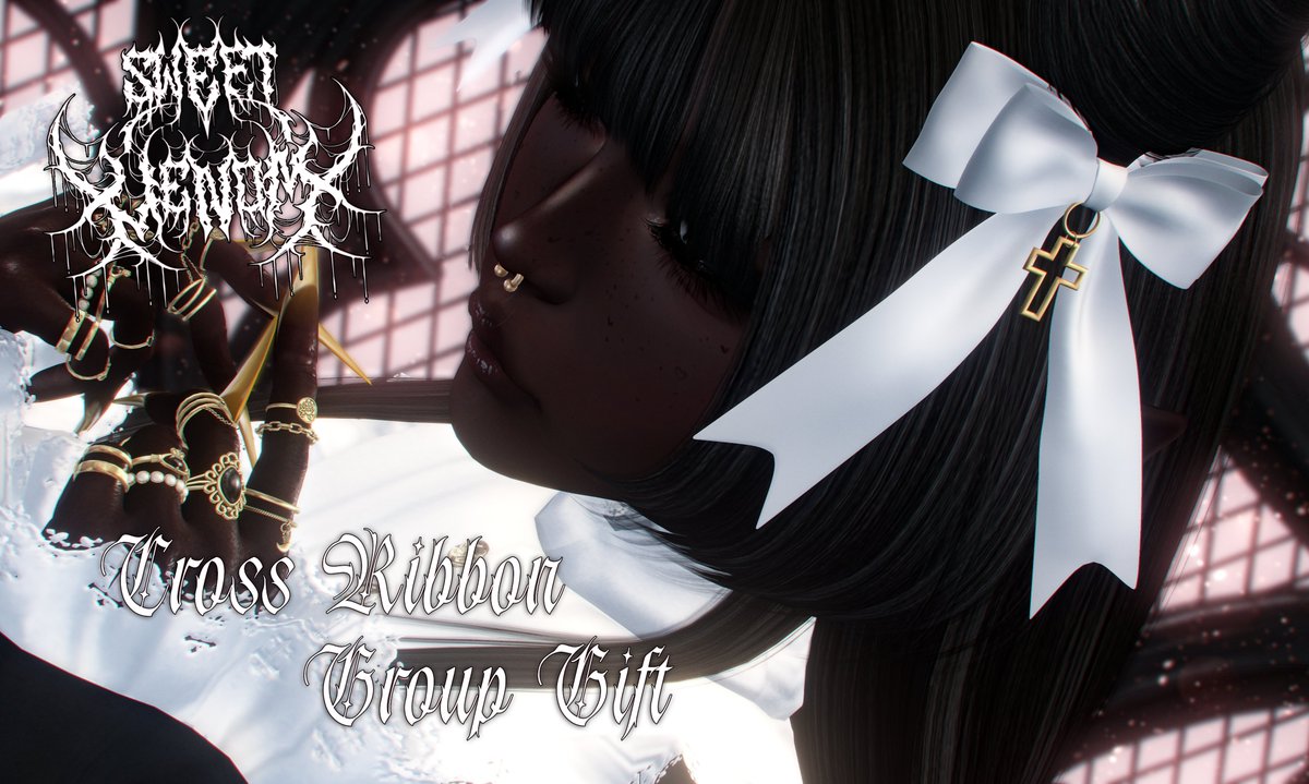 taekaedehara's tweet photo. Wanted to show you the group gift I prepared for you. 🎀 The ribbon has a small HUD with 6 swatches, but its also mod, so it can be adjusted to your liking. ( •̀ ω •́ )✧

mainstore: https://t.co/GeYqZhekuO https://t.co/QZw09t9nae