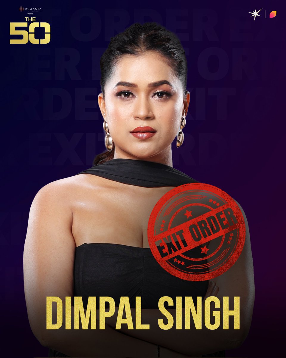 HotstarReality's tweet photo. Ek aur naam hua game se bahar, #Dimpal ko mila exit order.
Dekhiye #The50, now streaming on @JioHotstar aur aaj raat 10:30 baje #ColorsTv par https://t.co/JCrMyPYk5g