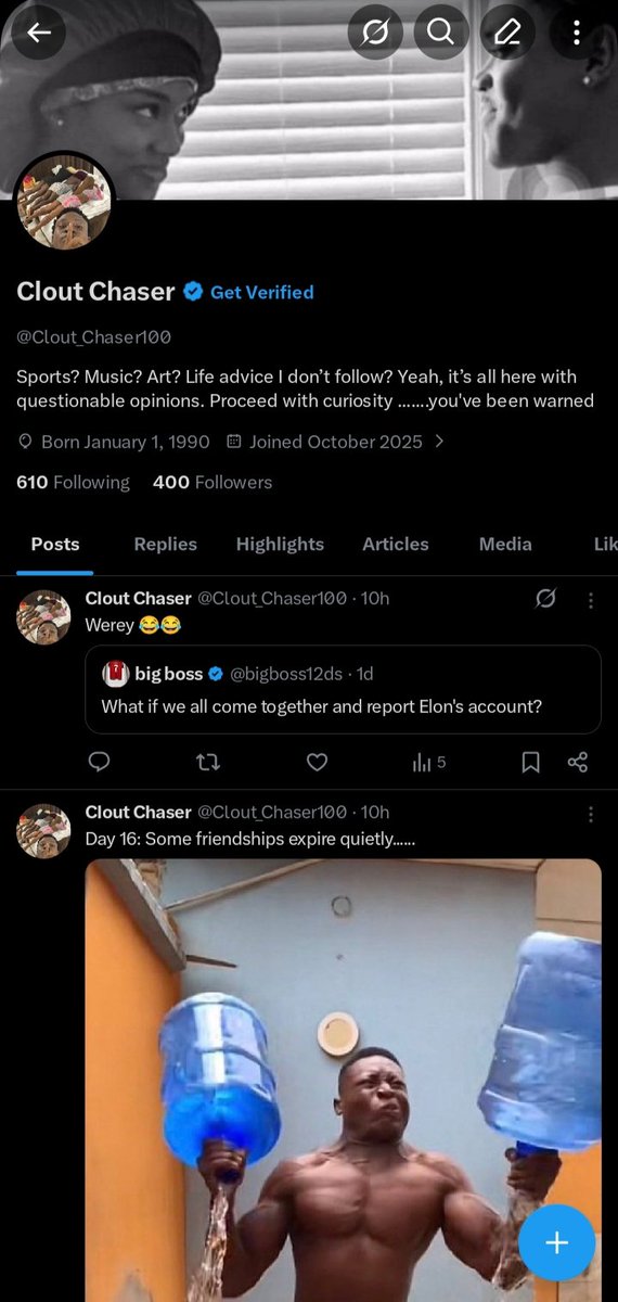 Clout_Chaser100's tweet image. Thanks a lot guys. Road to 500. 💯💯💯🤞🏾🤞🏾🤞🏾💪🏾