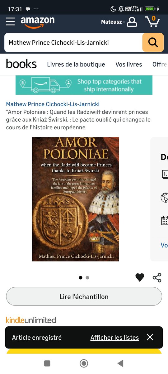 "Amor #Poloniae: When the #Radziwiłł Became Princes Thanks to the #Kniaź #Świrski.": The forgotten pact that changed the destiny of the course of European #history <a href="/AmazonKDP/">Kindle Direct Publishing</a> a.co/d/0aMEwhYo

<a href="/Maciej_Swirski/">Maciej Świrski</a> <a href="/Radziwill_K/">Konstanty Radziwiłł</a>
<a href="/nicoleradziwill/">Nicole Radziwill</a> <a href="/JarnickiM/">Marian Lis-Jarnicki</a>
<a href="/a_czartoryski/">ArkadiuszCzartoryski</a> <a href="/AtsouDr/">Dr Edem Atsou Kwasi-Président du Conseil d’État TG</a>