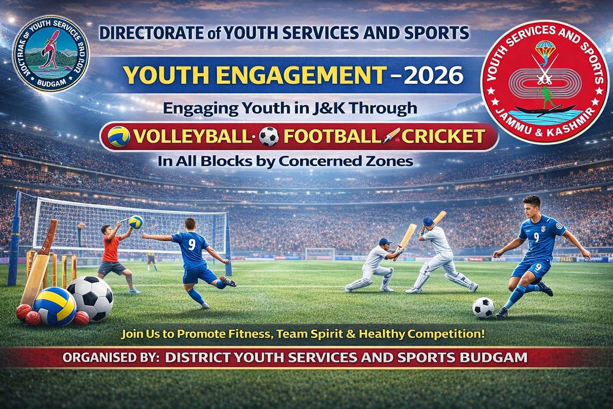 District Youth Services And Sports Budgam tweet media