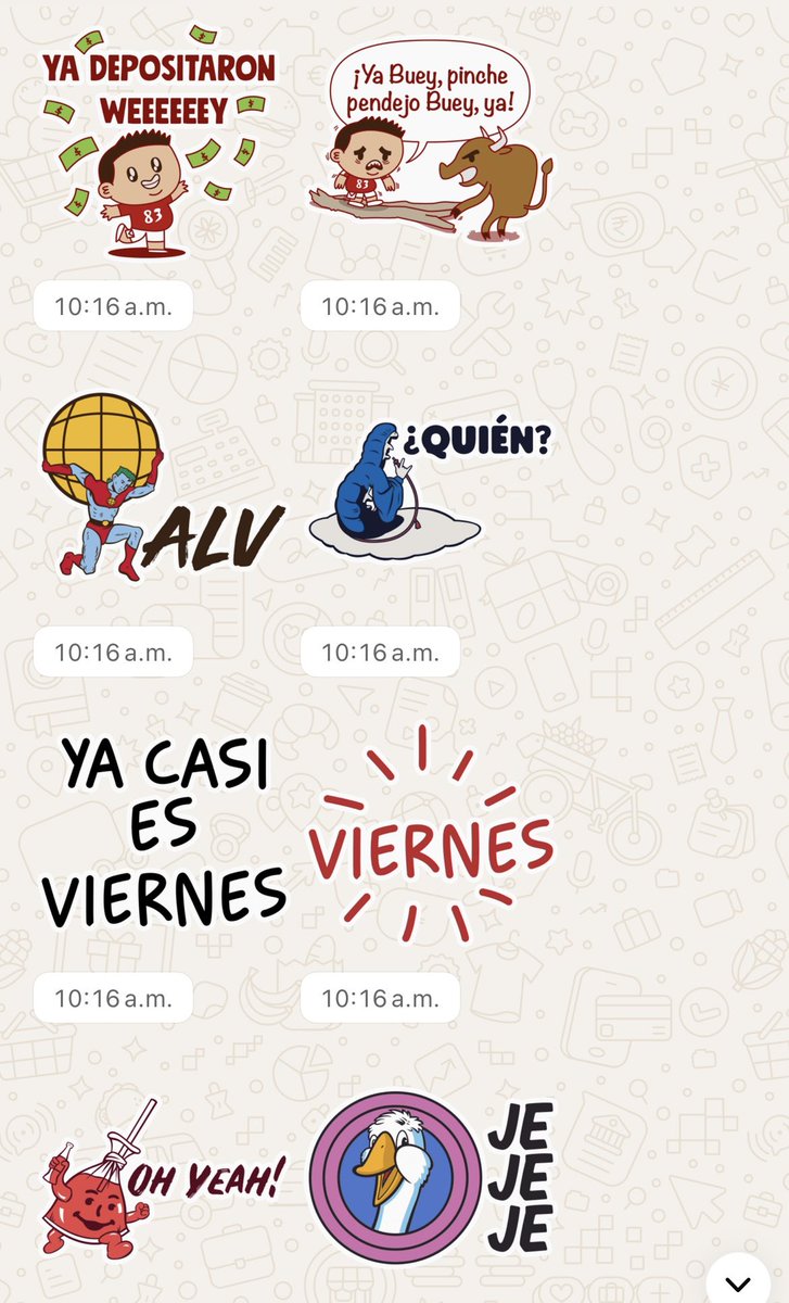 Sobrinos, no lo olviden, mañana tocan stickers gratis 😎

Suscríbete a nuestra comunidad de Whatsapp👇

whatsapp.com/channel/0029Vb…

#KillerQuake #Stickers #WhatsApp