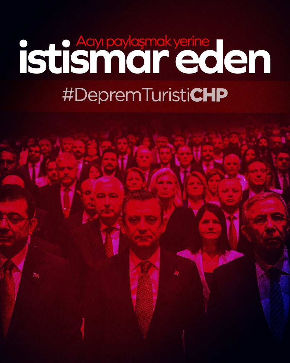 Sürekli izinde olunca, mecburen gezmek ihtiyacı hasıl oluyor.
#DepremTuristiCHP