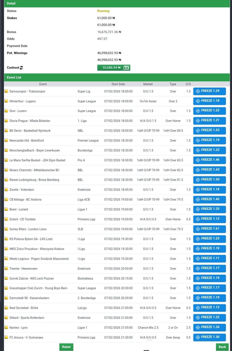 3ZWV8ZM 🔞🎯

#Bet9jaCode