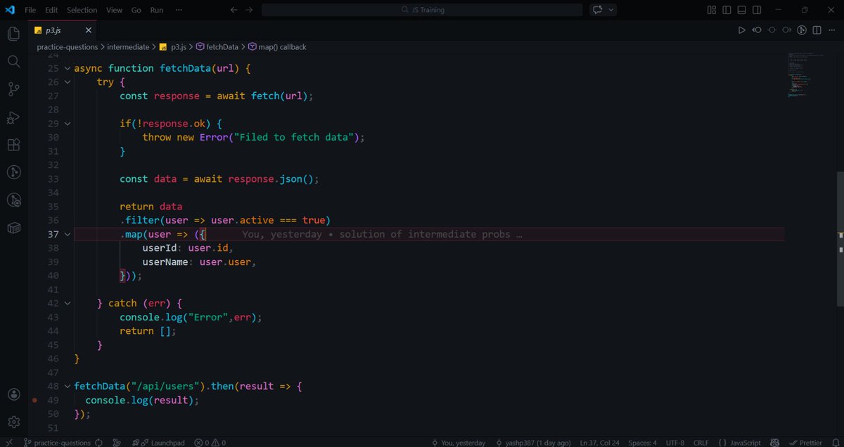 yashmp2004's tweet photo. Day 17 of my Web Dev Internship π»
π Spent most of today debugging JavaScript
Nothing flashy.
No new features.
Just understanding why my logic was breaking and fixing it step by step.
Debugging is where real learning happens π
#BuildInPublic #JavaScript #WebDevIntern https://t.co/TWgWzbTGZM