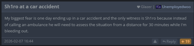 owo_jamie's tweet photo. hltv forums are NOT enjoying the Shiro gameplan today 😭😭 https://t.co/QRbhja4zxd