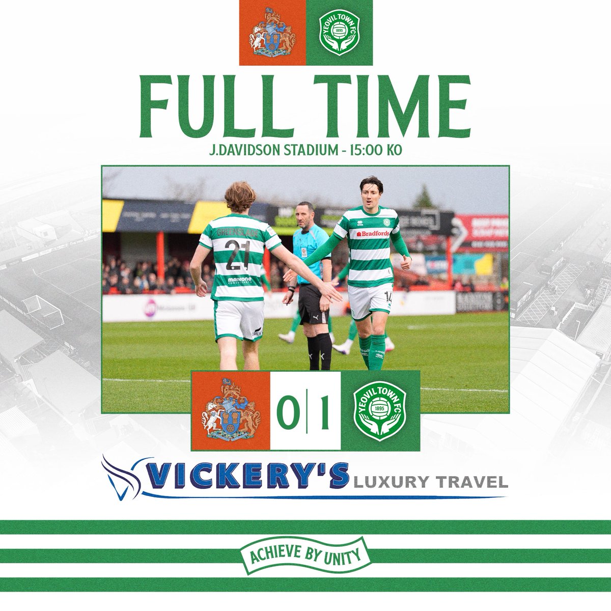 FT | Altrincham 0 - 1 Yeovil Town

Works wins it late! 🤩

#YTFC 💚