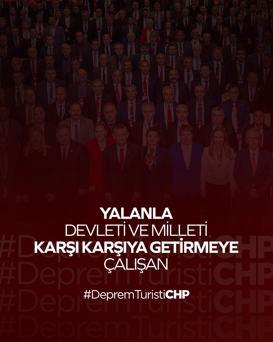 #DepremTuristiCHP