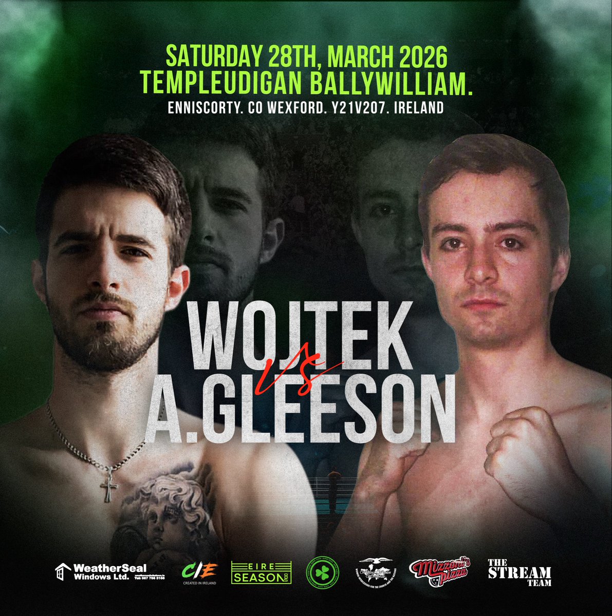 createdineire1's tweet photo. 🥊 Light Heavyweight Debut Bout
Wojtek vs. Alex Gleeson
📅 28 March
🎟️ Tickets available — link in bio https://t.co/Ss9k942Dme