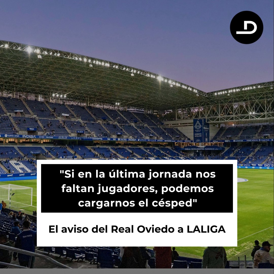 eldesmarque's tweet image. 😮 El Real Oviedo avisa a LALIGA tras la suspensión del partido contra el Rayo Vallecano. 

▪️ "Esto puede ser un precedente muy serio. Si en la última jornada nos faltan jugadores importantes y nos jugamos salvarnos, pues podemos cargarnos el césped y que se aplace".

🔗…