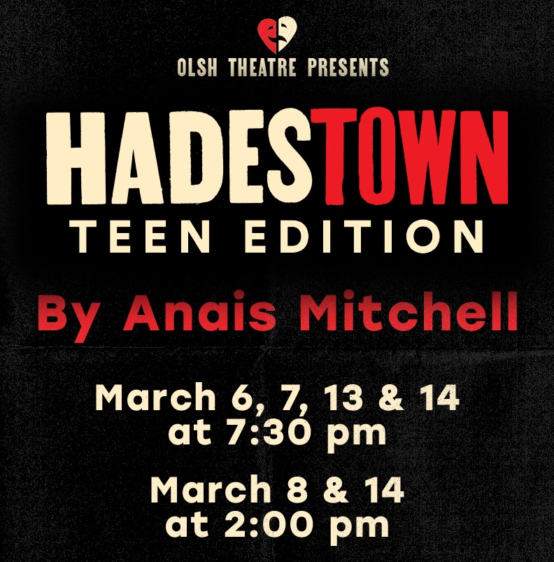 OLSH_HighSchool's tweet image. 🎭 Tickets are now on sale for the OLSH Spring Musical, Hadestown: Teen Edition! Get your seats today: olshtheatre.ludus.com/index.php  🎟️✨

#OLSH #Hadestown #SpringMusical #ChargerPride #SupportTheArts