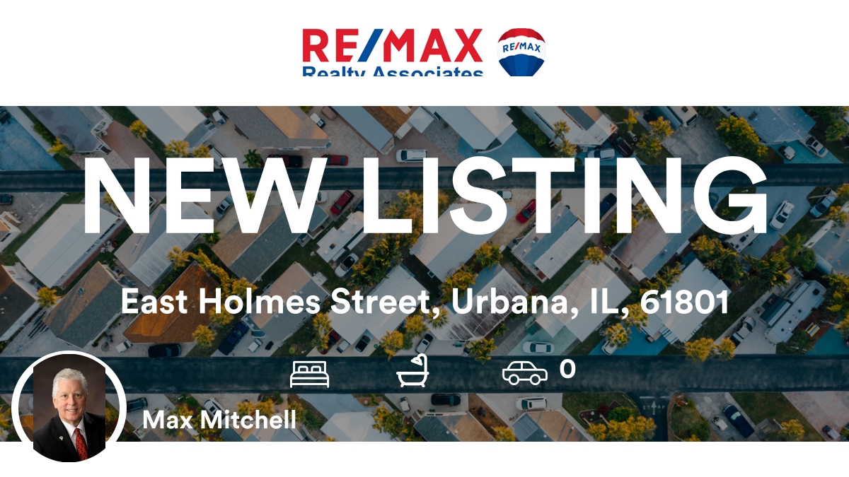 MaxCMitchell's tweet photo. 📍 East Holmes Street, Urbana, IL, 61801

My latest listing on RateMyAgent.
IL 471.002297
https://t.co/6ZOw5o8J01

...
#ratemyagent #realestate https://t.co/qkDdn0IwRX