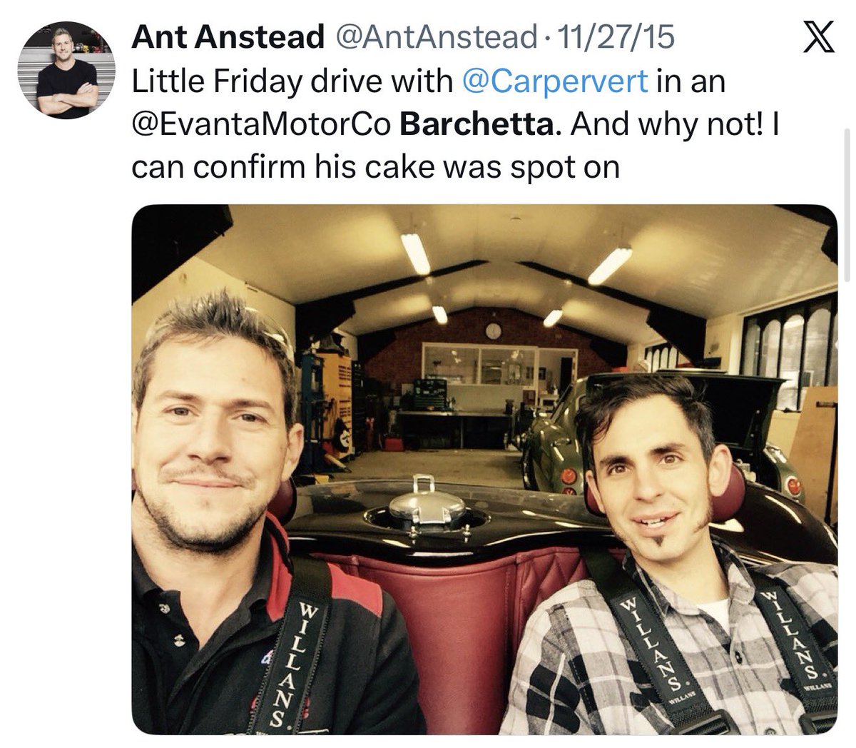 Ant Anstead tweet media