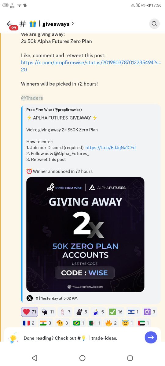 KingOfPips_7's tweet photo. @propfirmwise @Alpha_Futures_ @propfirmwise done ✅ https://t.co/4qLzWOdgvf