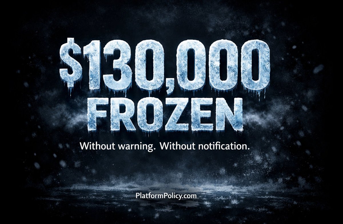 ppolicyco's tweet photo. Just published: Why Stripe freezes merchant accounts without warning  Real case: $130k frozen after a policy change no one saw coming  The 19-day enforcement gap is costing digital businesses millions

https://t.co/2KLqdGMp19 https://t.co/ugnEqN92hC