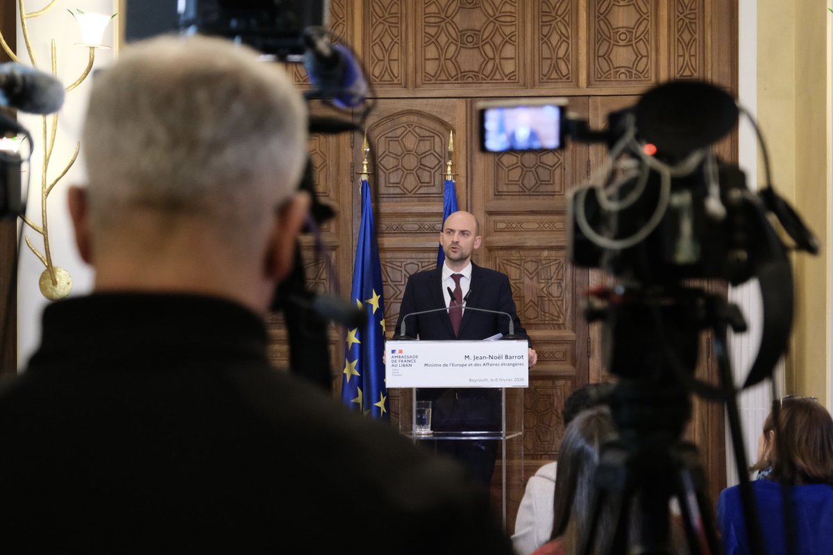 jnbarrot's tweet photo. Désarmement du Hezbollah, reconstruction, relèvement économique et restauration de la souveraineté : au moment où le Liban écrit un nouveau chapitre de son Histoire, la France se tient à ses côtés. https://t.co/424RfKxTV3