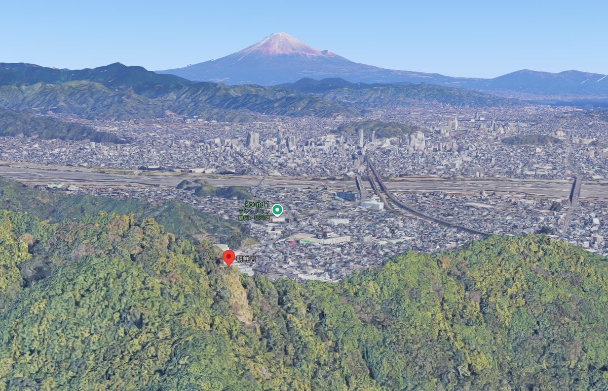 This lovely shot of Mt Fuji took me a longer than I care to admit to figure out where it was taken, which was Chosun Rock.  Looking at the pin, this looks like quite a hike to get to.