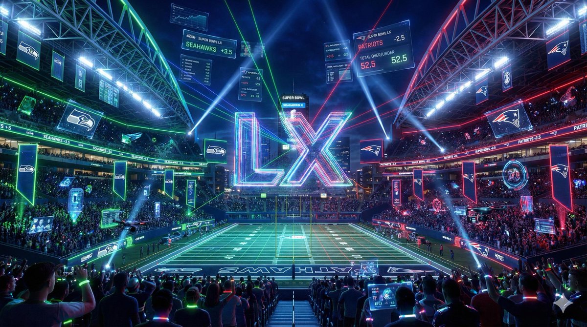 PredictBotSol's tweet photo. East Coast vs West Coast. Hawks vs Pats. 🏈

It's time for the ultimate showdown in Super Bowl LX. The Seattle Seahawks are looking to fly high. The New England Patriots are ready to start a new dynasty.

This isn't just a game; it's a legacy fight. Will the 12th Man be the difference? Or will New England's discipline prevail?

Make your pick on PredictBot: 🟢 Seahawks to win? 🔴 Patriots to win? 🪙 Coin Toss: Heads or Tails?

💰 Don't just watch—PROFIT from your prediction. 

👉 https://t.co/KOi5eeZosN