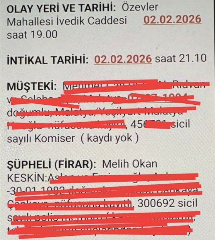 Hastanede canıyla uğraşan ve vefat eden Polise firar vermişler