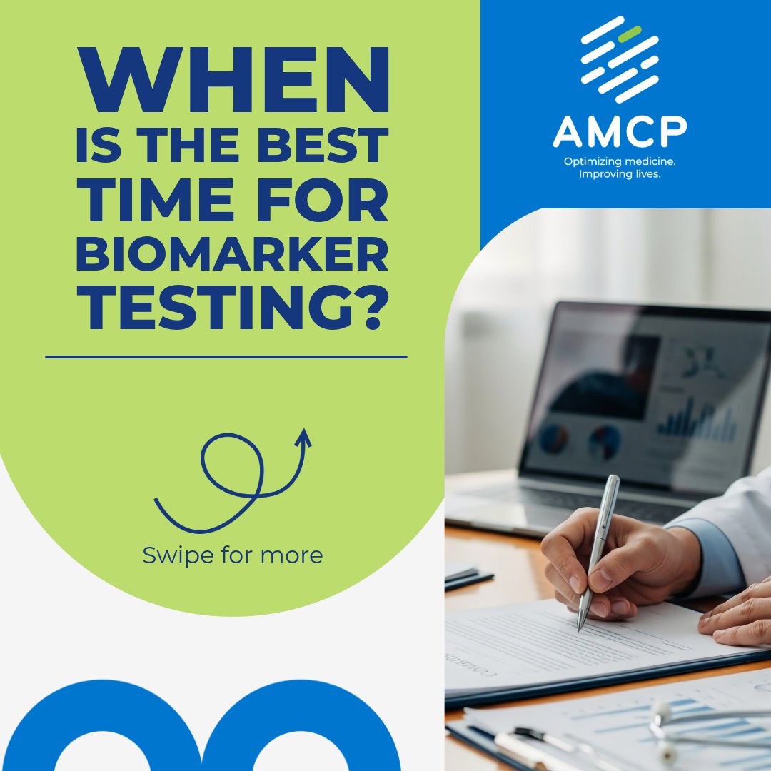 amcporg's tweet image. The clock starts at diagnosis.

Reflex biomarker testing helps get the right information in hand earlier. Treatment planning can move forward without unnecessary delays.

Explore AMCP's Precision Medicine Initiative: hubs.li/Q0421YQl0

#PrecisionMedicine #WeAreMCPs