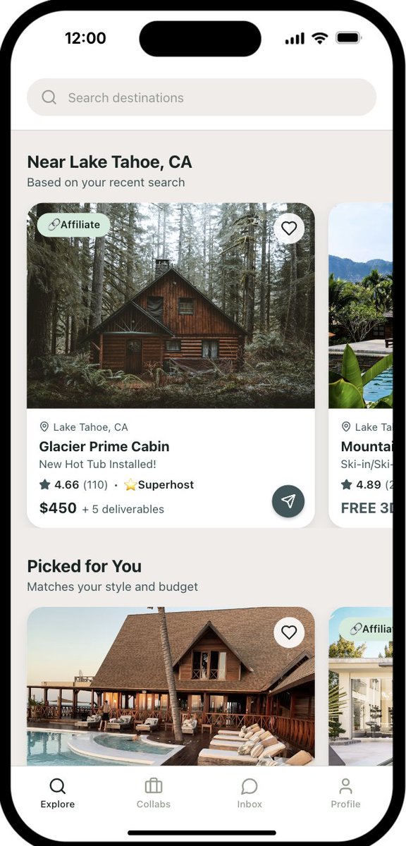 BenVenturing's tweet photo. Built the first half of an Airbnb collaboration marketplace MVP in a few hours of actual vibe coding.

Creator onboarding ✔️
Host onboarding ✔️
Architecture locked ✔️
Shipping the rest soon.

#AnythingAI #collabnb https://t.co/2AiMxRL90Y