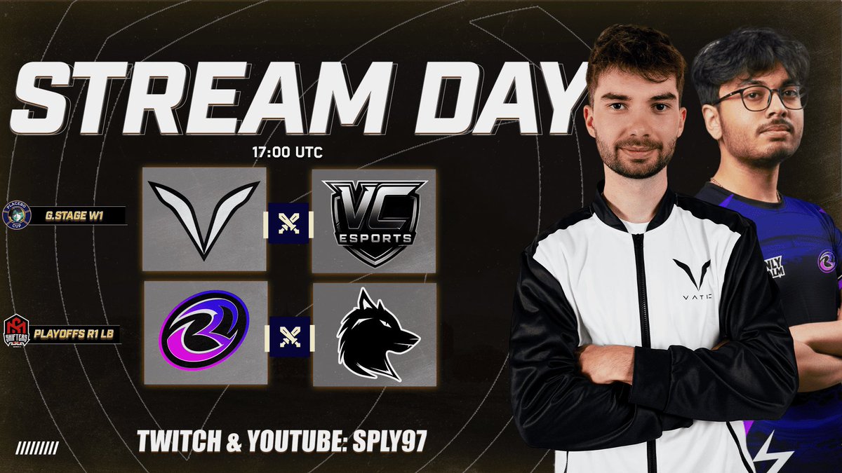 🔴 ESTAMOS EN DIRECTO 

🥳 Seguimos con otra tanda de guerras variadas

🏆 Placebo Cup W1- ShiftersCup R1 LB

⚔️ VC Esports 🆚 Vatic
⚔️ Only Realm 🆚 VA Esports

💪 vamos entrando!

👉 Twitch &amp; Youtube: Sply97
