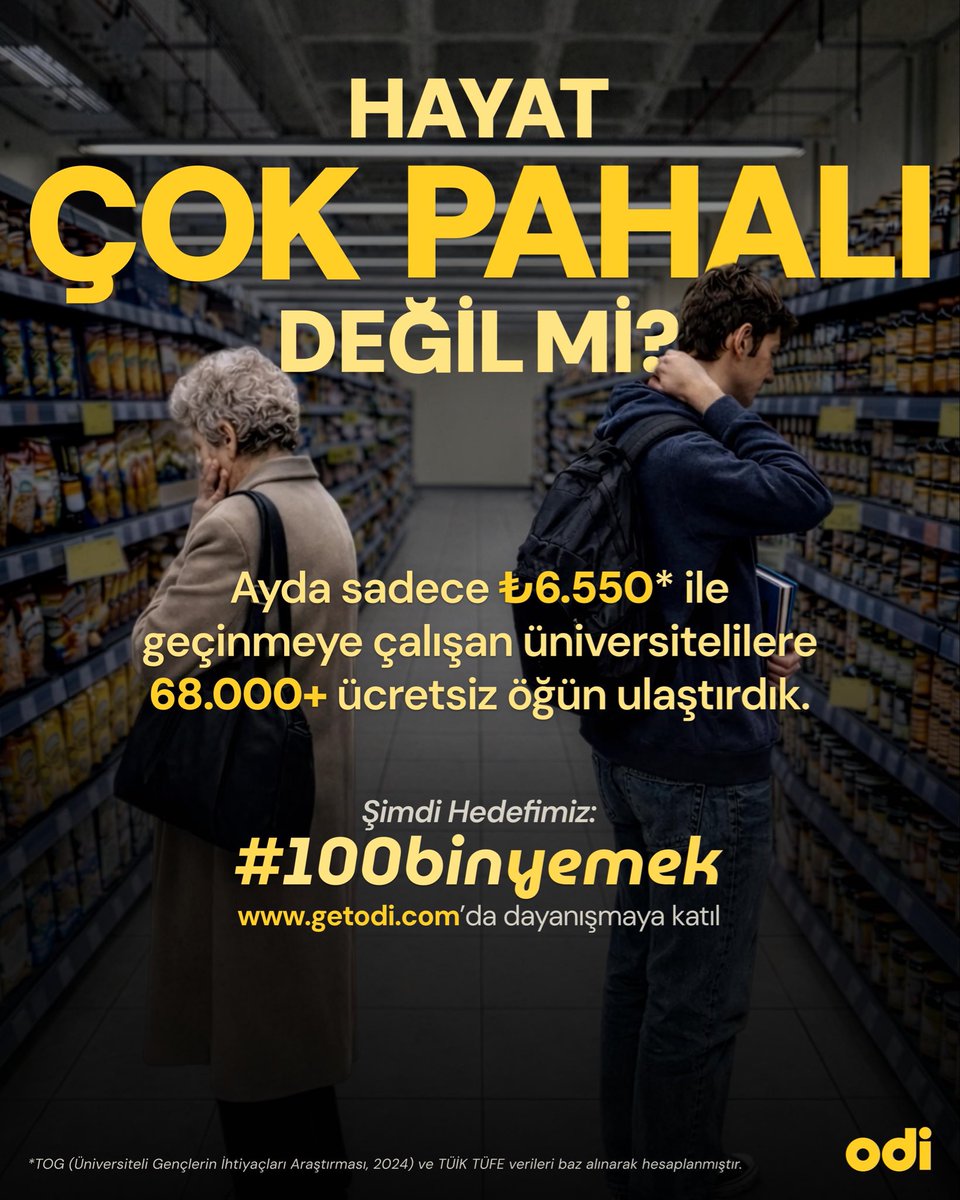 getodi_'s tweet photo. Üniversiteliler için hayat çoook pahallı🤕

Bugün bir üniversite öğrencisi ayda sadece ₺6.550 ile beslenme, barınma, ulaşım, kitap gibi tüm ihtiyaçlarını karşılamaya çalışıyor.Gözünüzü kapatıp birkaç saniye bunun ne kadar zor olduğunu tahmin etmeye çalışın!

Hayali bile zor 😞 https://t.co/bE7LYNpkS9