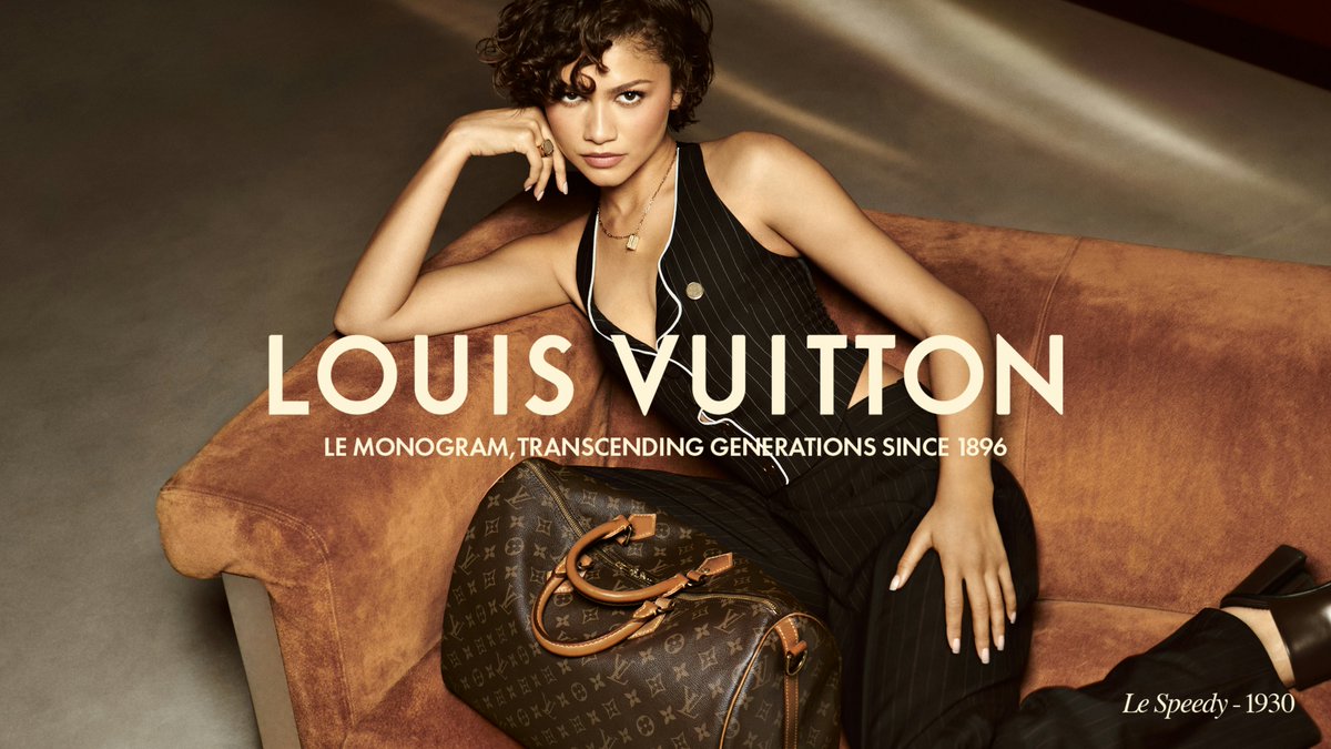 wmag's tweet photo. Zendaya celebrates 130 years of the Louis Vuitton monogram in a new campaign. See more here:
https://t.co/J2N0RCq8DW https://t.co/8j39JgRuag