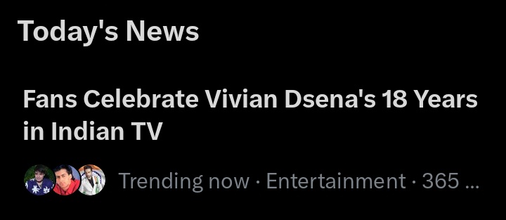 We couldn’t do a proper trend activity, but our efforts were noticed. Good job, guys. Well done everyone congratulations! 🎉 

#VivianDsena
#18YearsOfVivianDsena