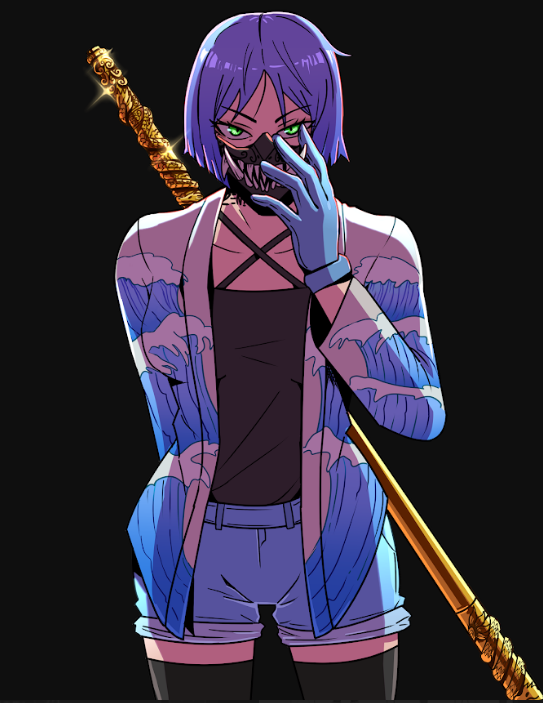 fav art I did for my fav company XD the sevens , little did i know the eye color was a foreshadowing of my future