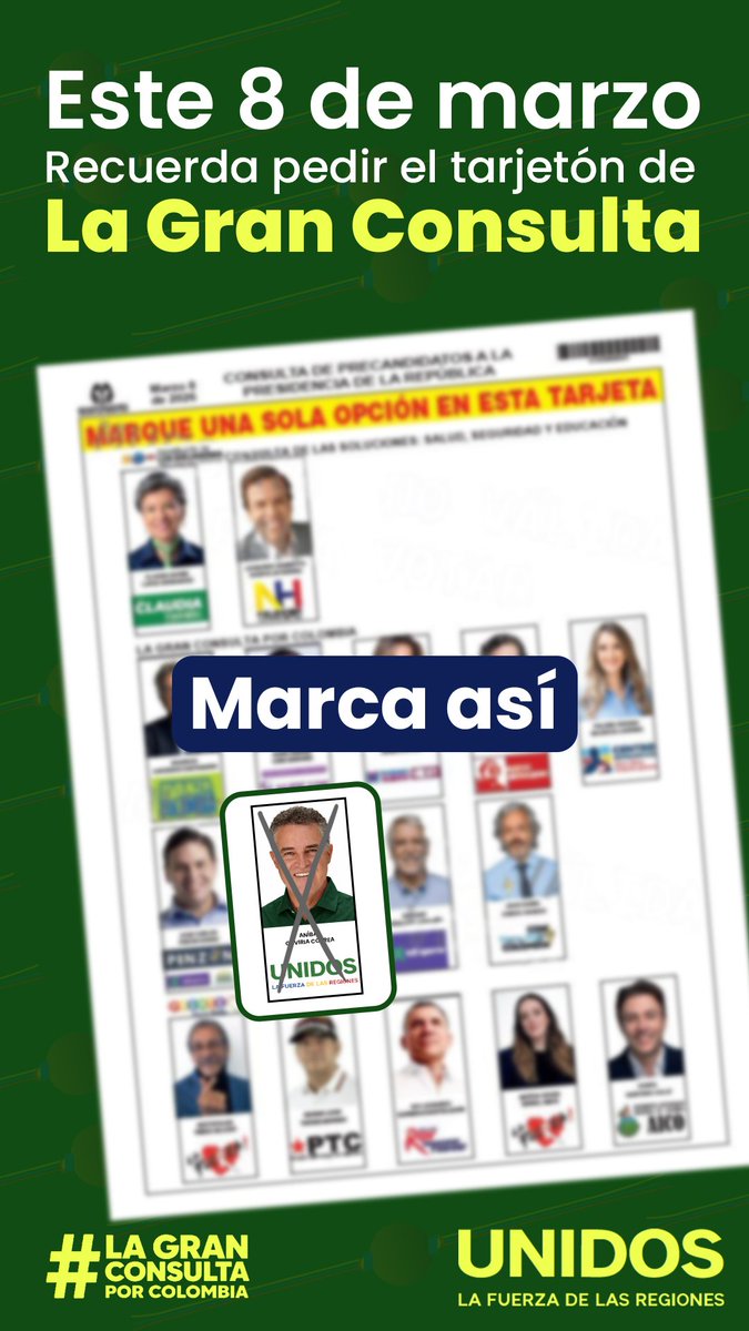 anibalgaviria's tweet photo. Este 8 de marzo VOTA así: 
#AníbalPresidente https://t.co/CnXLM4bCNp