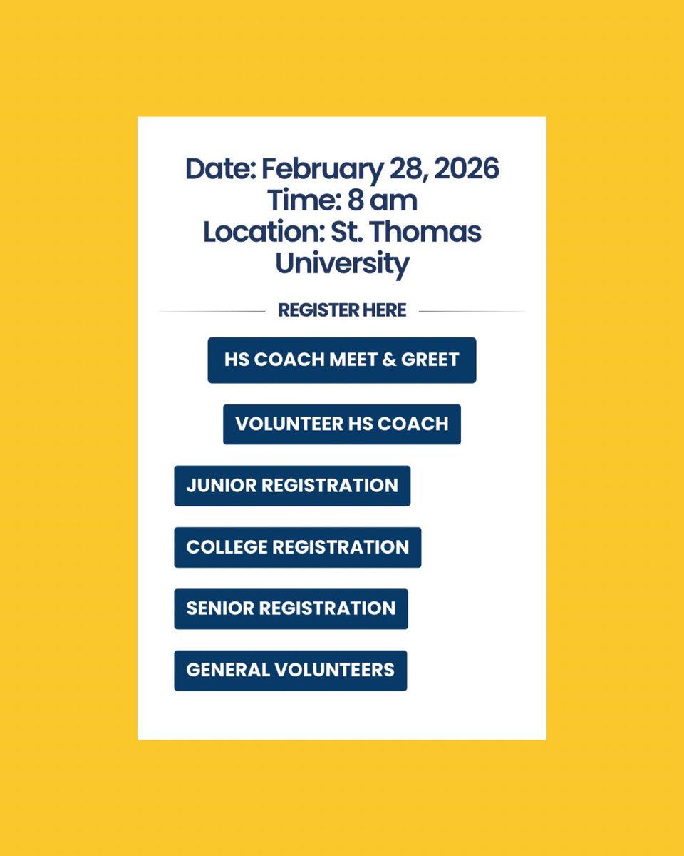 UFTLfb's tweet image. The University of Fort Lauderdale football coaching staff will be recruiting at this year’s Orange Bowl High School Football Showcase event.
Date: 2/28/26 8 am 
Location: St Thomas University 
#Soar 🦅

___
#UniversityofFortLauderdale #UFTL #UFTLfootball #OrangeBowl 🍊