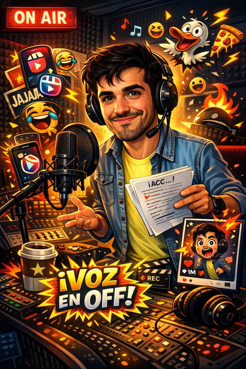 Yo también me sumé al Trend.
El chatGPT hizo una caricatura de mí basándose en mi trabajo y en lo todo lo que me conoce.
Qué les parece a ustedes?

Hay algunas cosas un poco raras y locas, no?

🎙️🎧🎭🎬

#locutor #voz #publicidad #chatgpt #trend