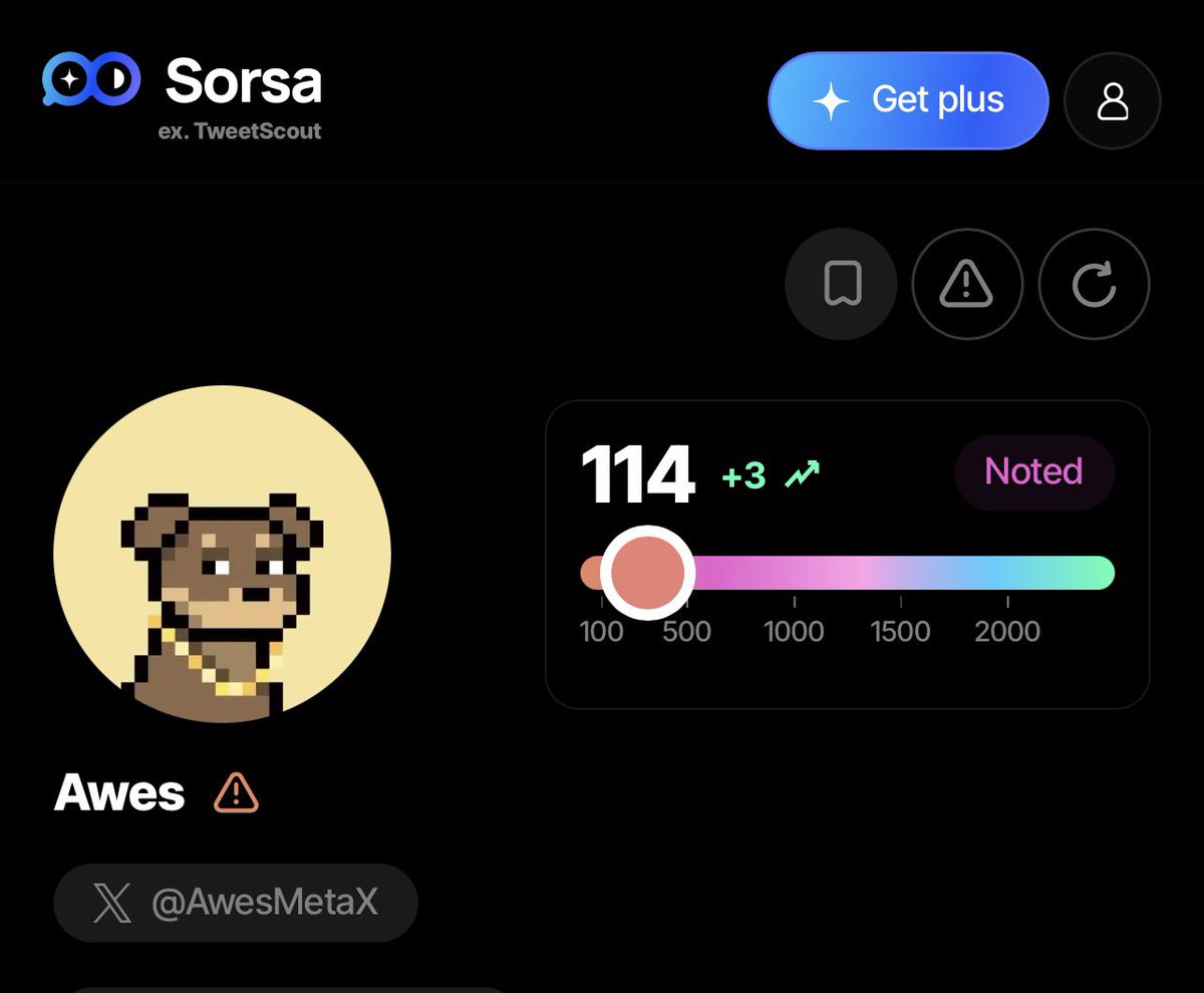 AwesMetaX's tweet image. A huge +3! on @SorsaApp, love to see the progress ✨🔥