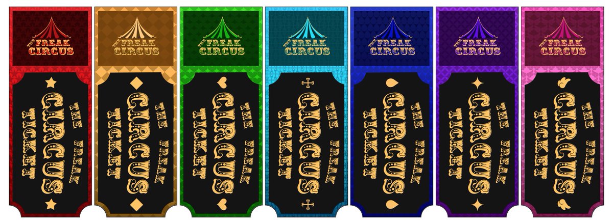 I made them

Free Layout : drive.google.com/file/d/1m5Cl7o…

#thefreakcircus #thefreakcircuspierrot #thefreakcircusharlequin #thefreakcircusdoctor #tickettaker #thefreakcircusjester #thefreakcircuscolumbina #thefreakcircus #thefreakcircusfanart #tfc