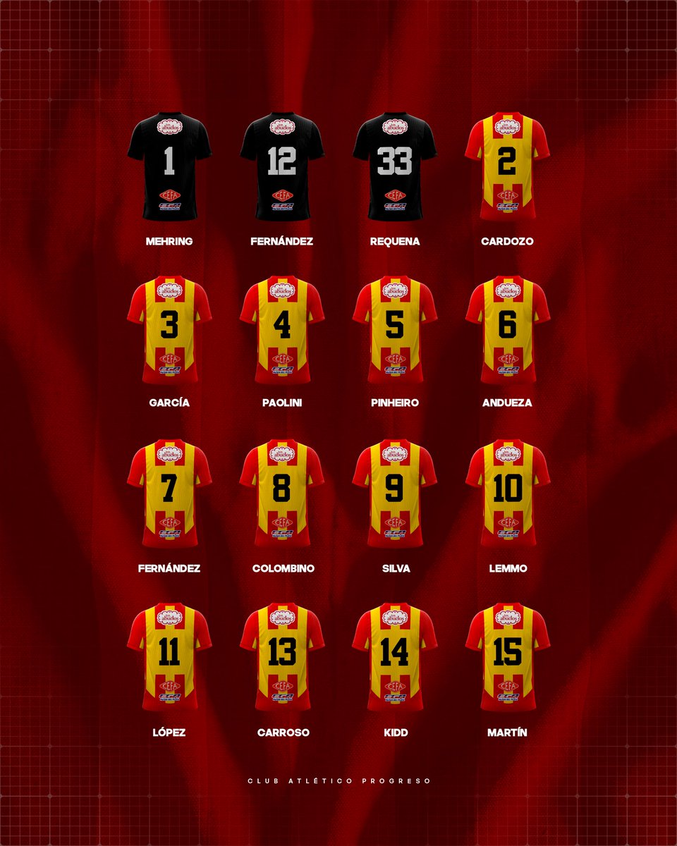 ProgresoOficial's tweet photo. Los números de la banda para esta temporada 🔢

#ElGaucho https://t.co/fP7lFnOxT0