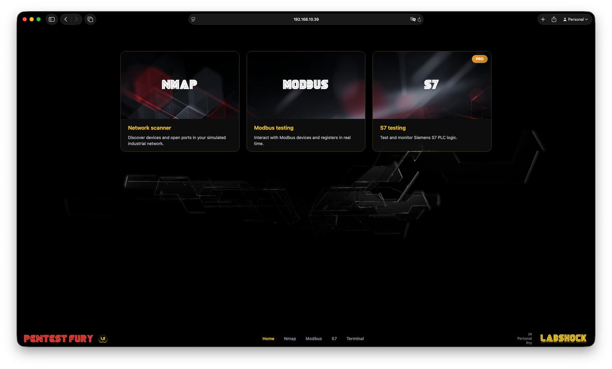 Pentest Fury update live in Labshock: 
full S7 support (read I/O, write DB &amp; Merker). 

Safe virtual PLC. New clean 2.0 look. 
Live test + CNC tomorrow in Masterclass. 
Join us.
discord.gg/bpmaQFfW76