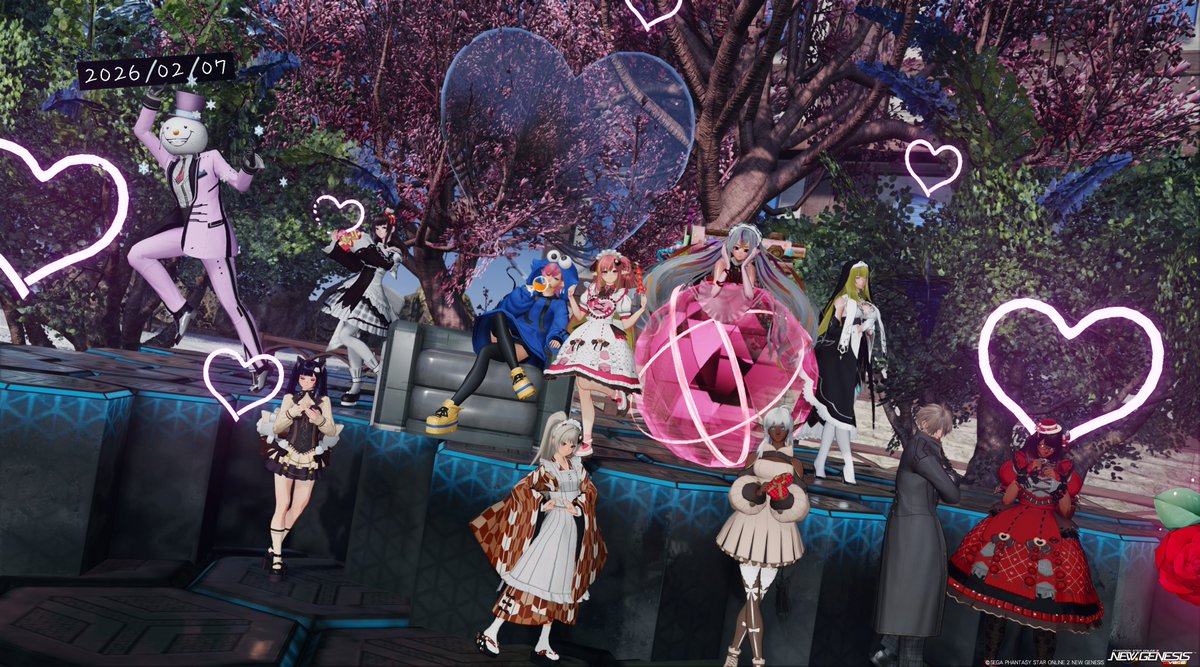 Ludo_Arel's tweet image. 【方舟会2月号】
コステーマが「バレンタイン」だったので嫁（エリアルド）が出勤ｗ
引き続きチームの方針が変わる事についてリーダーから詳細の通達。分からない事はリーダーへ直接聞いて欲しい（齟齬防止）。
次回は「3/20（金・祝）」
コステーマは「一番のお気に入り」。
 #NGAPSO2