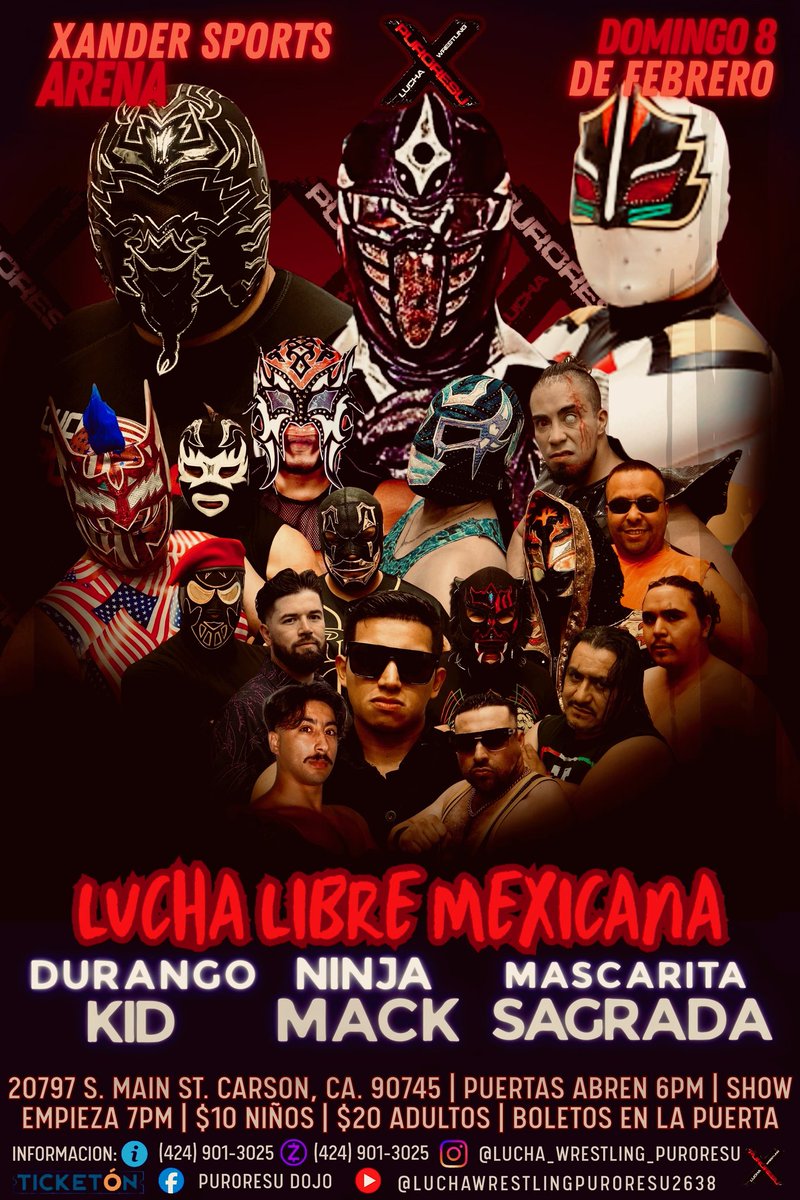 NinjaMack1's tweet image. Tomorrow Los Angeles

#luchalibre #ninjamack