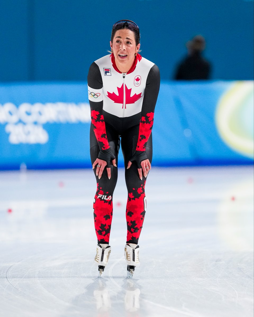 TeamCanada's tweet photo. Valérie Maltais is off to a strong start ✨

Valérie's FIRST INDIVIDUAL Olympic medal is Team Canada’s first medal of Milano Cortina 2026 ❤️

She captured bronze in the women’s 3000 m long track speed skating! 🥉 https://t.co/16KfNhXsQA