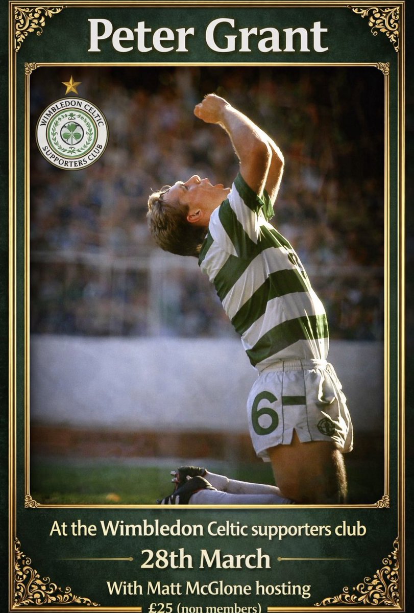 The WCSC are delighted to welcome Peter Grant &amp; Matt McGlone to the South London Irish Centre on 28th March.

Live band on the night, with some top scran thrown in as well 🍻🎶

Drop us a DM to book your ticket!Tickets - £25.