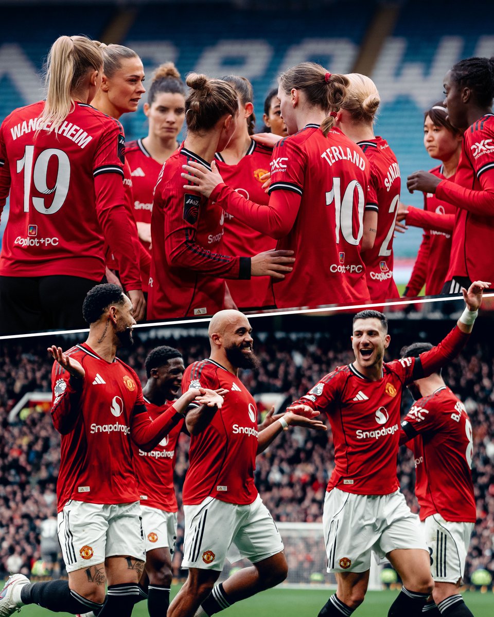 ManUtd's tweet image. A thoroughly enjoyable Saturday 🤝

✅ @ManUtdWomen